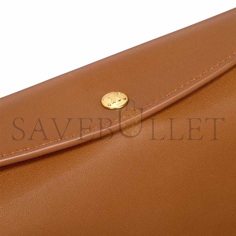CELINE TRIO FLAP IN SMOOTH LAMBSKIN 10P862O86.GFY5 (22.5*13*3.5cm)